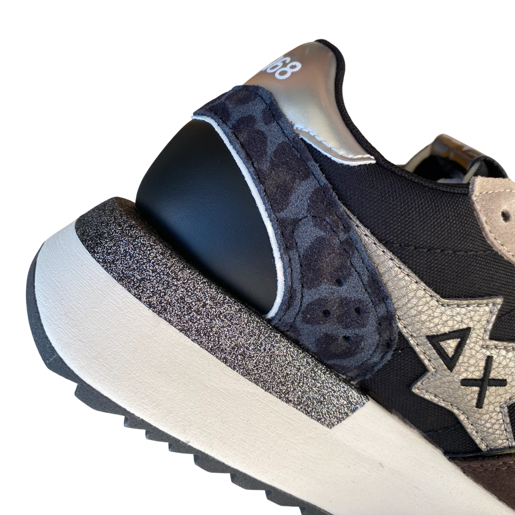 Sun68 Sneaker Big Stargirl Z45221-11 Nero Animalier Donna