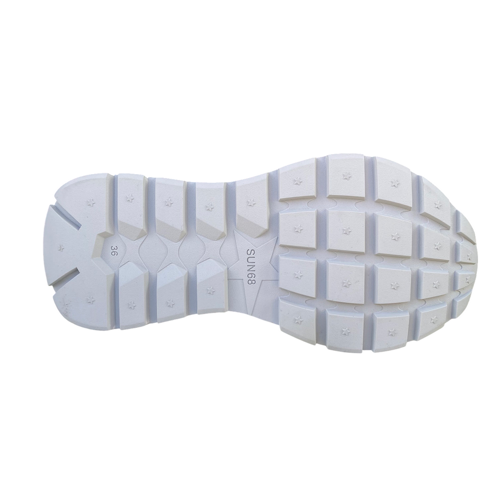 Sun68 scarpa sneakers da donna Ally Glitter Textile z35203 01 bianco