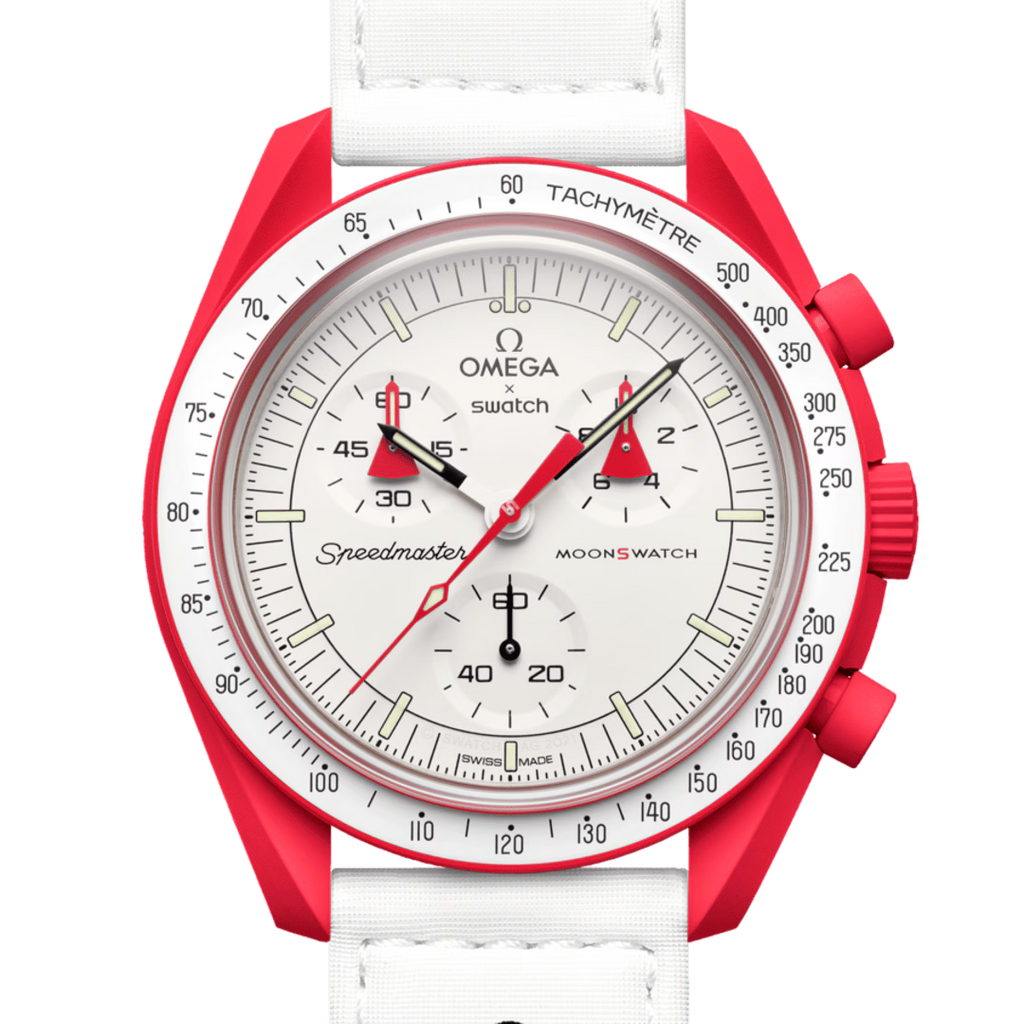 Swatch x Omega MoonSwatch Mission to Mars SO33R100 – Cronografo quarzo Bioceramic 42mm rosso/bianco