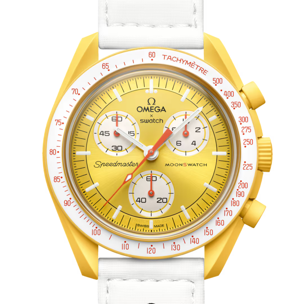 Swatch x Omega MoonSwatch Mission to the Sun – Movimento Quarzo, Giallo, 42mm – Cod. SO33J100