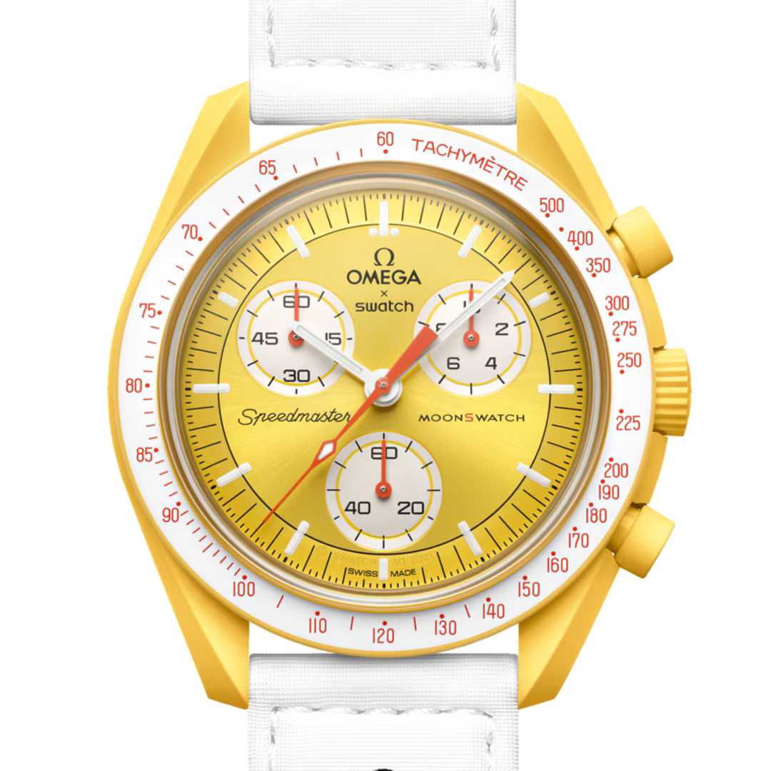 Swatch x Omega MoonSwatch Mission to the Sun – Movimento Quarzo, Giallo, 42mm – Cod. SO33J100