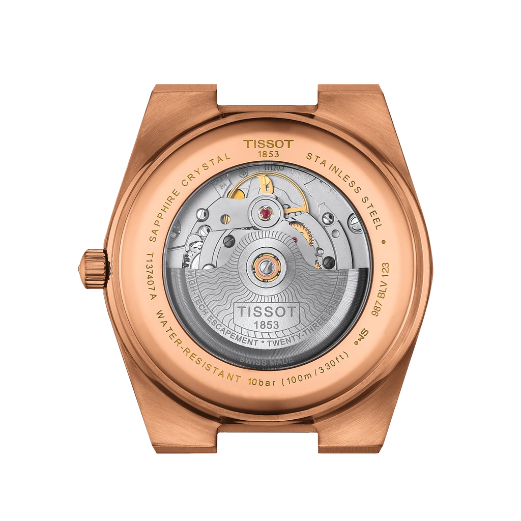 Tissot T137.407.33.041.00 – Automatico Swiss Made, cassa 40mm oro rosa, cinturino intercambiabile