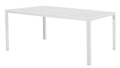 Tavolo Tenerife 156x78x74h Effetto Legno Bianco con Struttura in Metallo