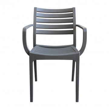 Poltrona in polipropilene impilabile Eveline - Dimensioni: 58.5x55.2x84cm
