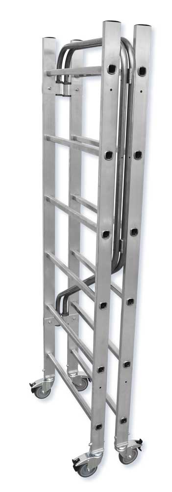Trabattello Flecto Alluminio Pieghevole con Ruote e Freno 150 kg