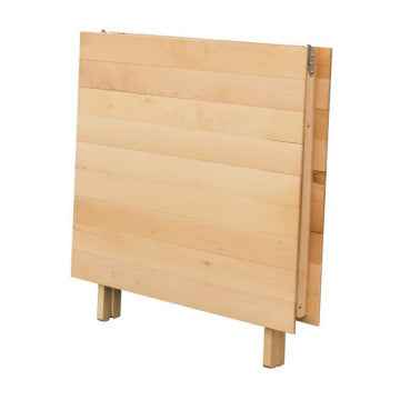 Tavolo doppio in legno di faggio 70 x 140 colore naturale