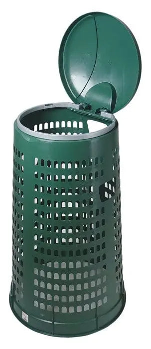 Trespolo con coperchio integrato verde 110lt 38/50x80h
