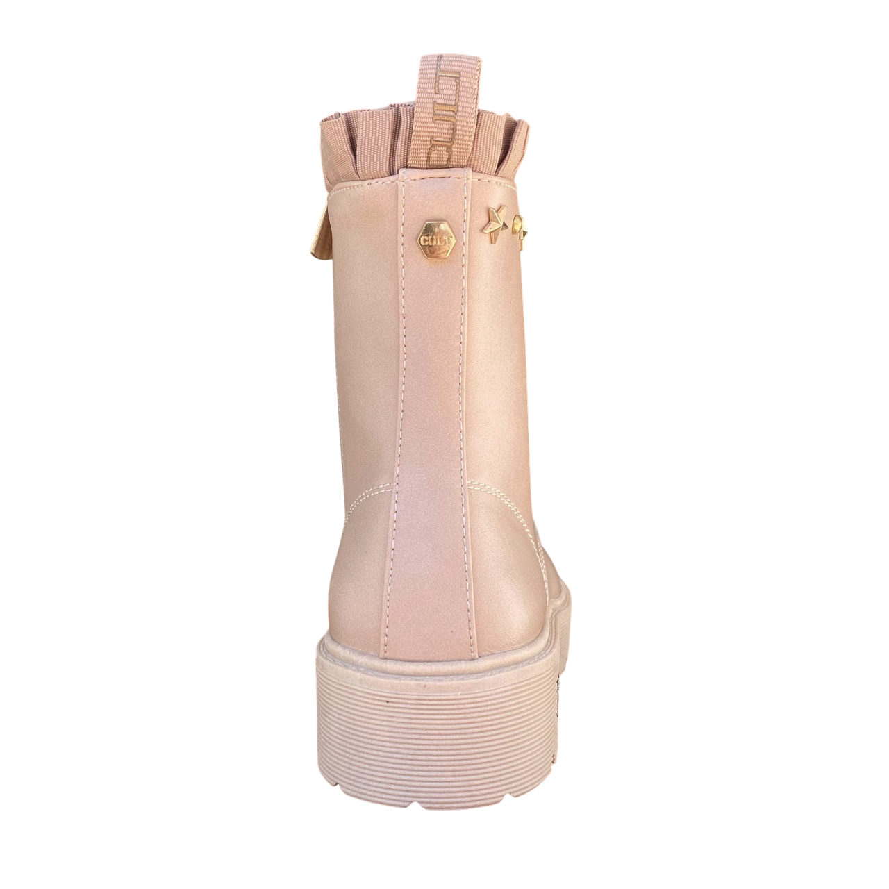 Cult Stivaletto Anfibi Bambina T-388B 3134 Beige 7 Fori Borchie