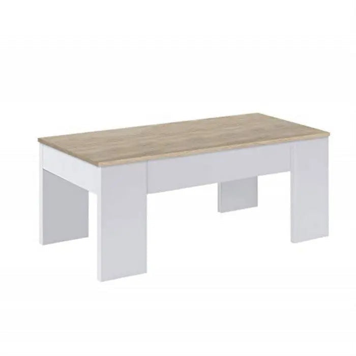 Tavolinetto sogggiorno 100x50x45h canadian bianco