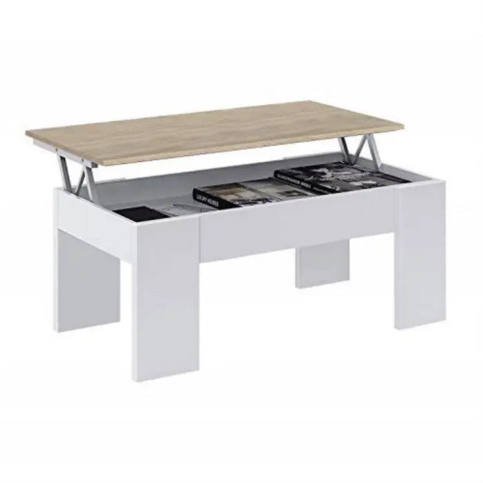 Tavolinetto sogggiorno 100x50x45h canadian bianco