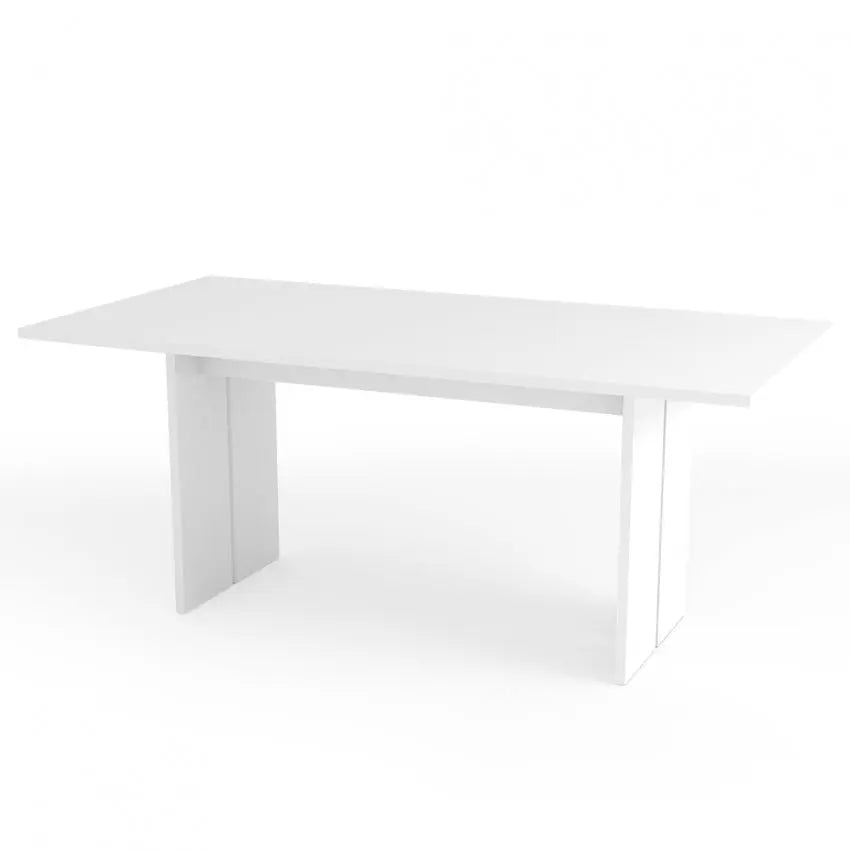 Tavolo moderno in design BOLOGNA - Colore bianco lucido