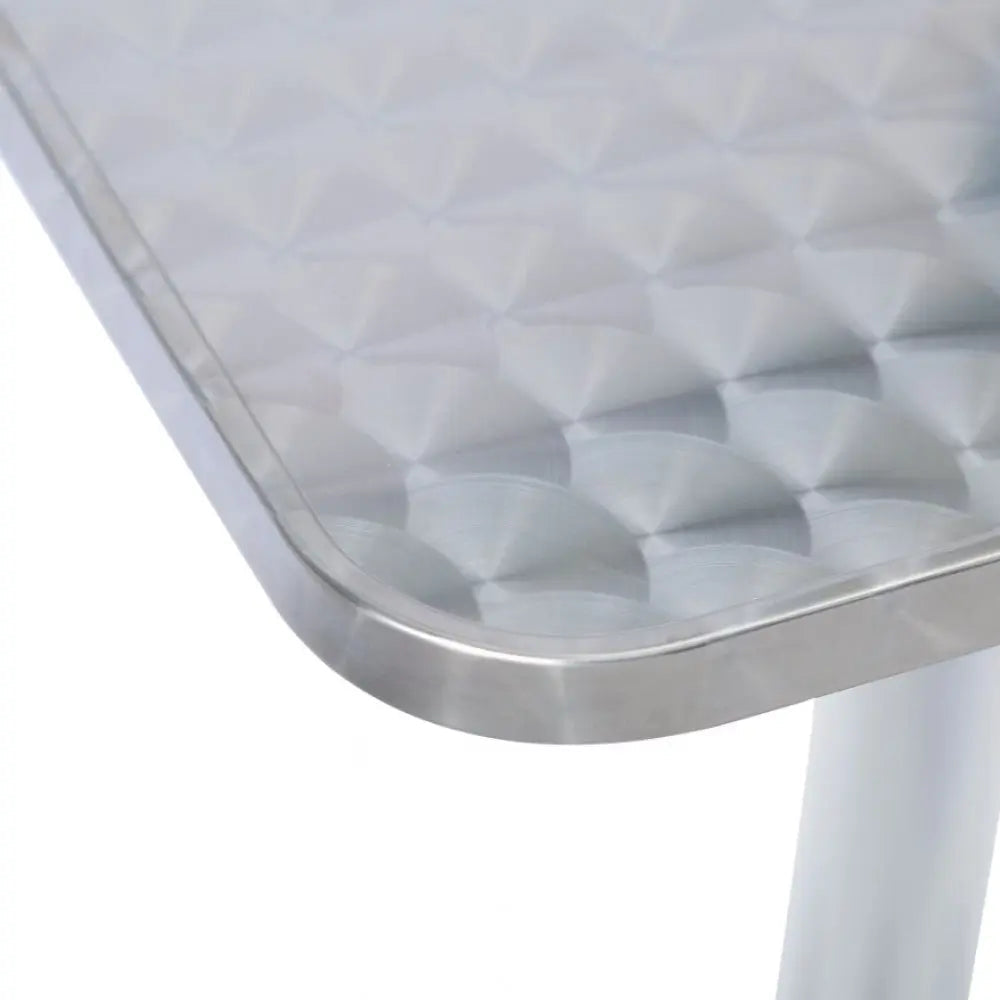 Tavolo a Colonna Waterproof: Acciaio e Alluminio, cm 60x60x70