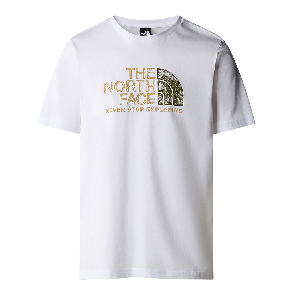 The North Face maglietta manica corta da uomo Rust 2 NF0A87NWFN41 bianco
