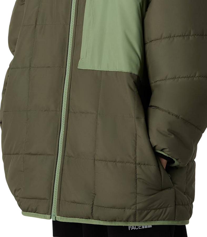 The North Face - Giacca Reversibile Ragazzo Shasta NF0A88TPC8I1 Verde/Grigio