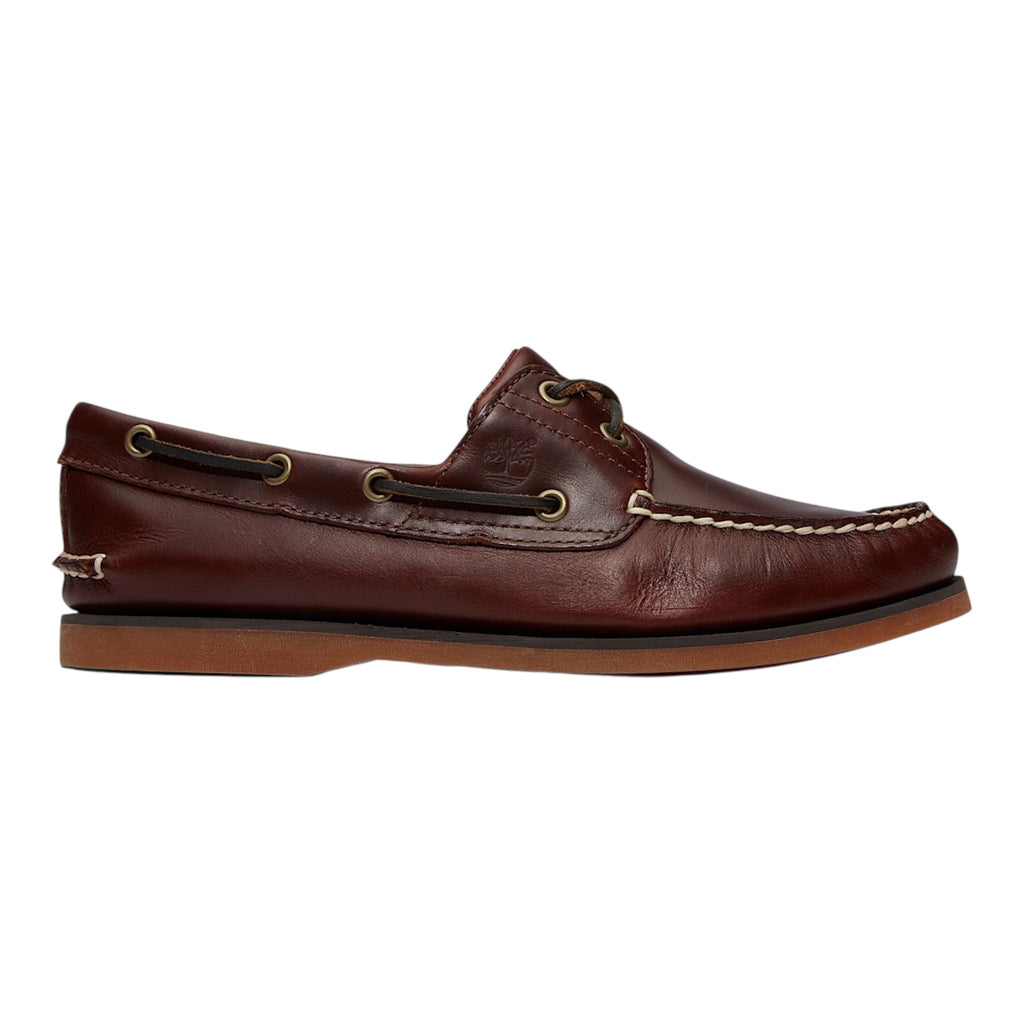 Timberland Scarpa Barca Uomo Classic 2-Eye TB025077214 Marrone Coccodrillo