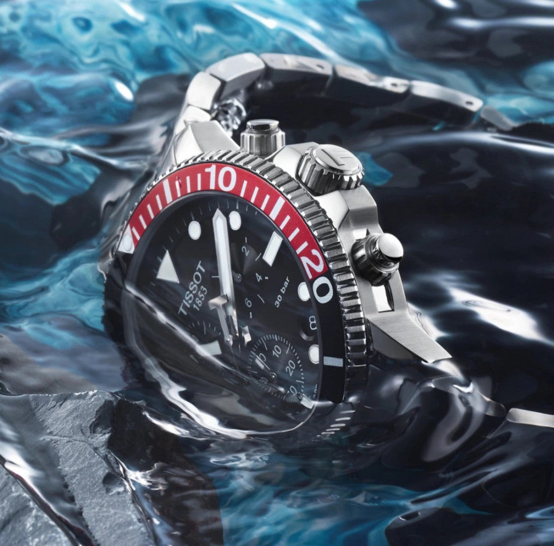 Tissot Seastar 1000 Chronograph – Quarzo Swiss Made, Nero, 45,5mm – Ref. T120.417.11.051.01