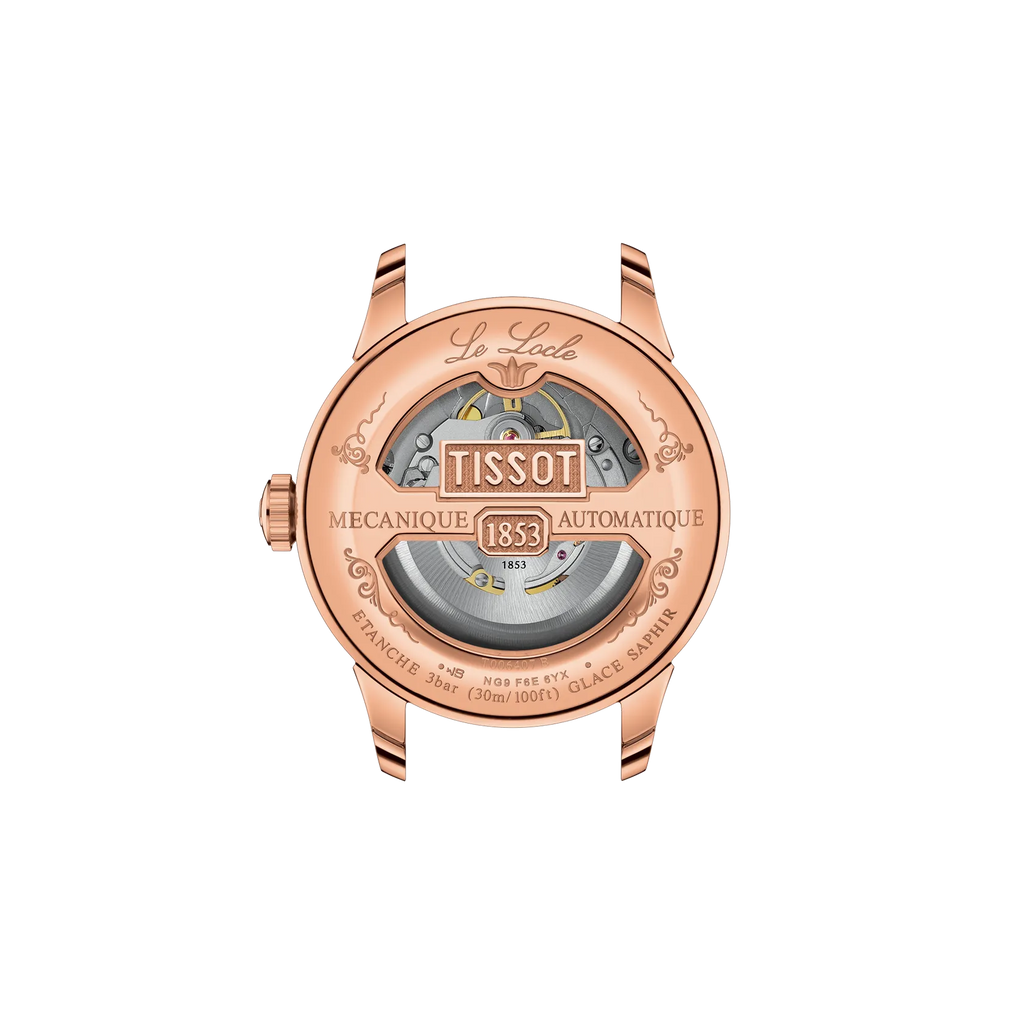 Tissot Le Locle Automatic Swiss Made acciaio Oro Rosa 39.3mm Cinturino Pelle – T006.407.36.033.00