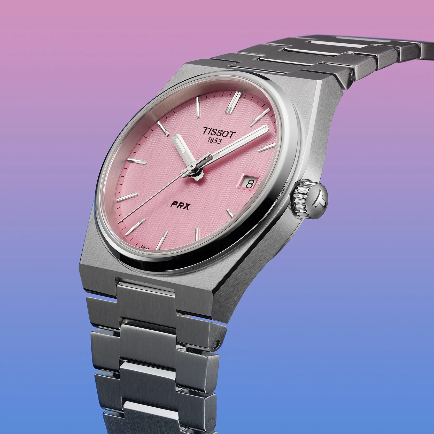 Tissot PRX 35mm – Orologio Quarzo Swiss Made, Quadrante Rosa, Acciaio, Ref. T137.210.11.331.00