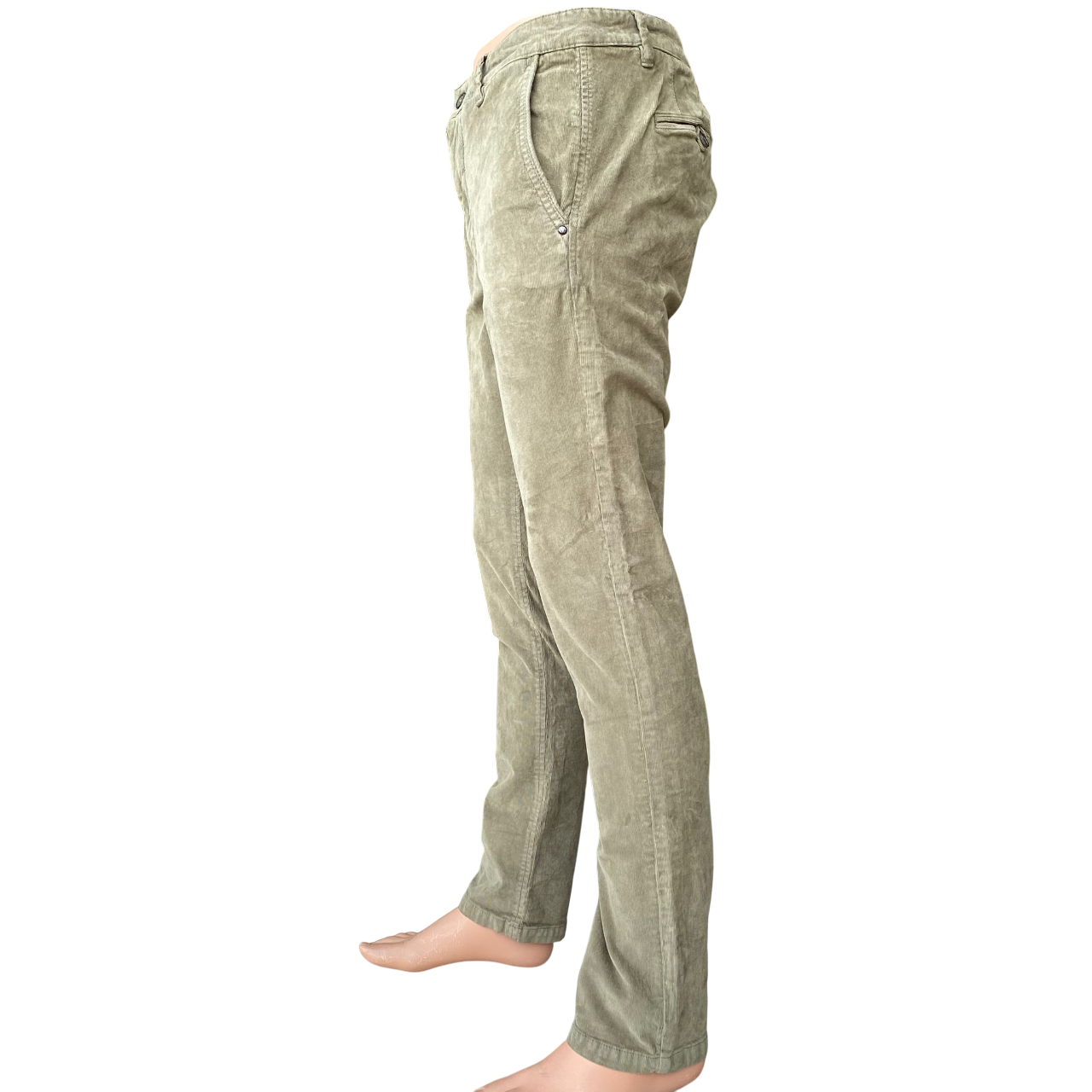 Trez Pantalone Uomo Velluto Millerighe M49592 408 PROT-CORD Verde – elegante, comfort, moda uomo