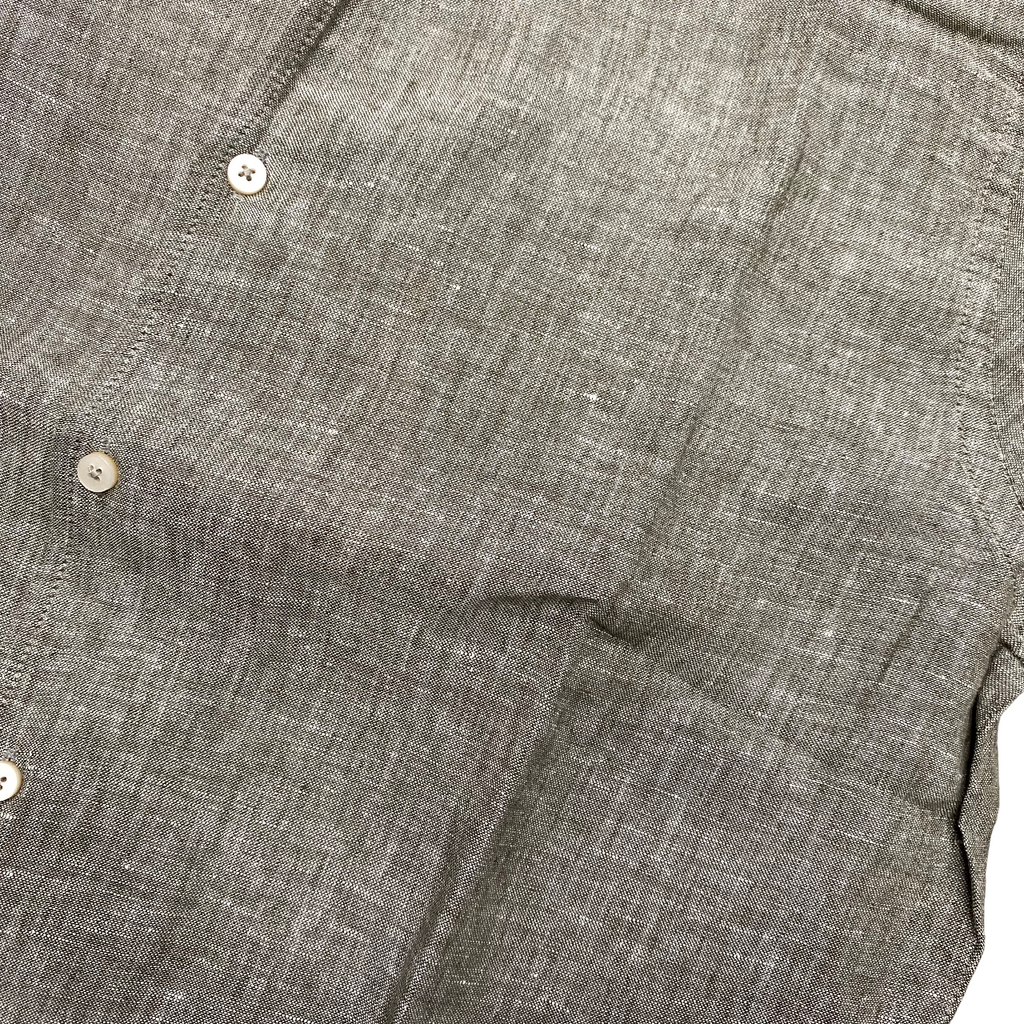 Trez camicia manica corta da uomo in misto lino Cocco-1217 M49026 444 salvia