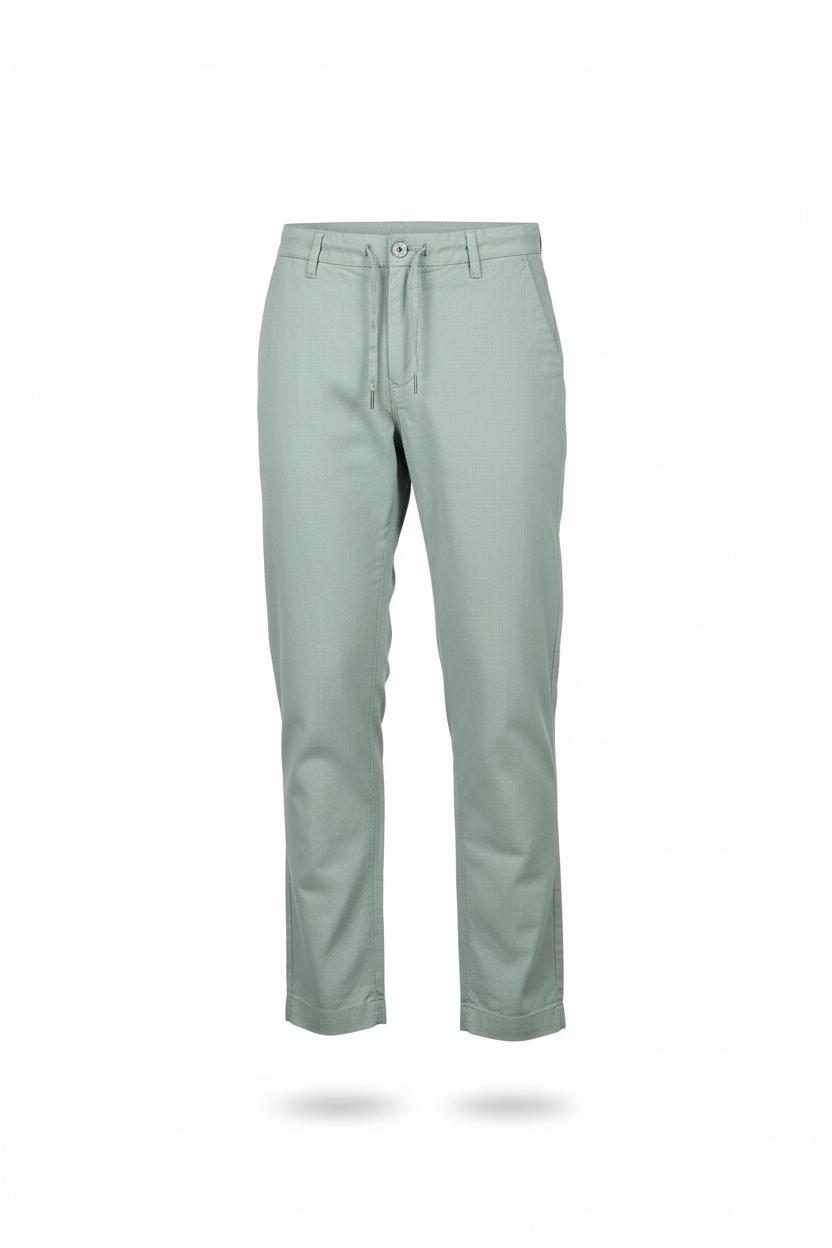 Trez uomo pantalone misto lino PICCHIOB-2211 M50186 781 Verde