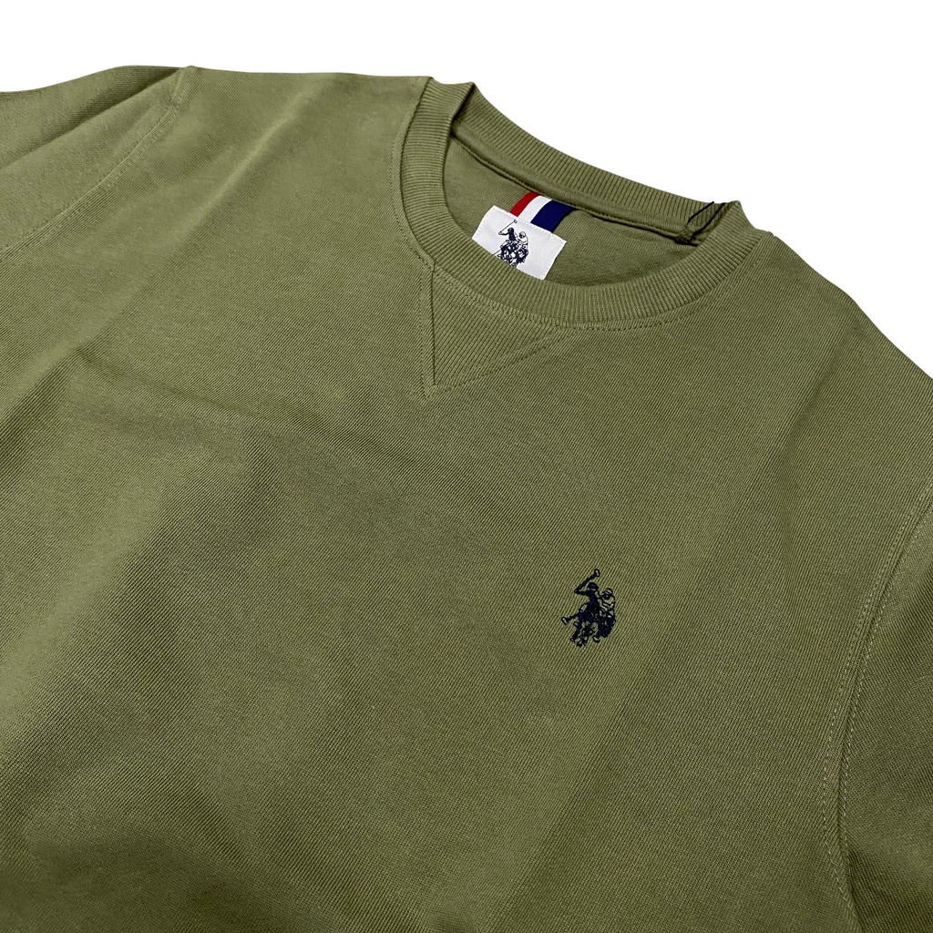 U.S.Polo Assn. felpa girocollo da uomo Max US41187001 248 verde