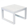 Tavolino quadrato Cuba 45 x 45 con struttura in alluminio verniciato