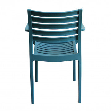 Poltrona in polipropilene impilabile Eveline - Dimensioni: 58.5x55.2x84cm