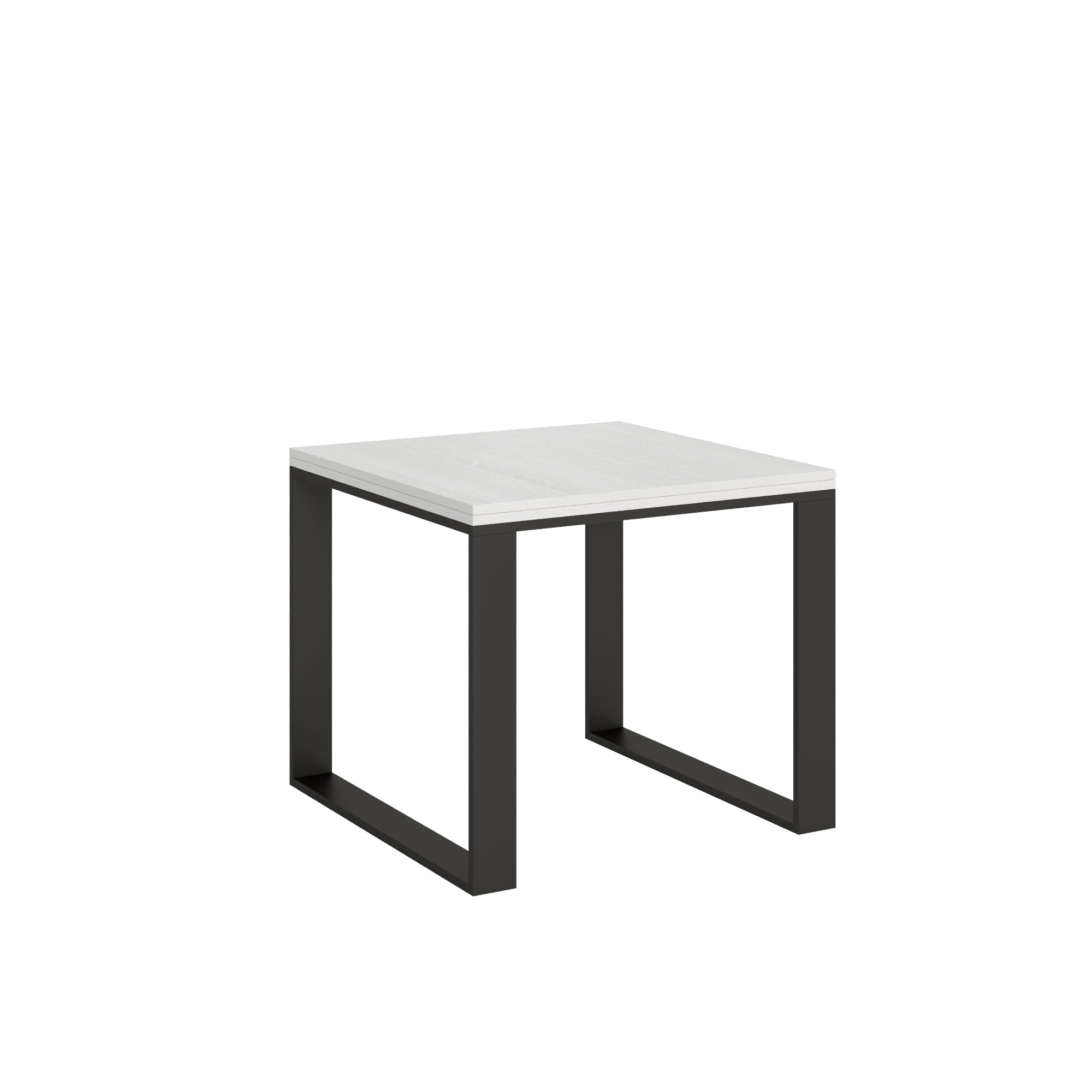 Tavolo apribile Tecno Libra con telaio Antracite, dimensioni 90x90/180 cm e 90x120/240 cm