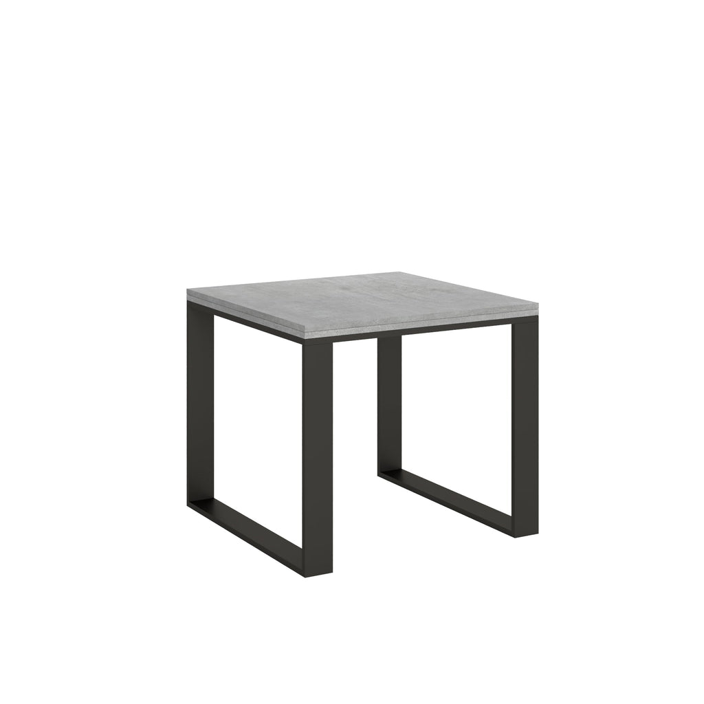 Tavolo apribile Tecno Libra con telaio Antracite, dimensioni 90x90/180 cm e 90x120/240 cm