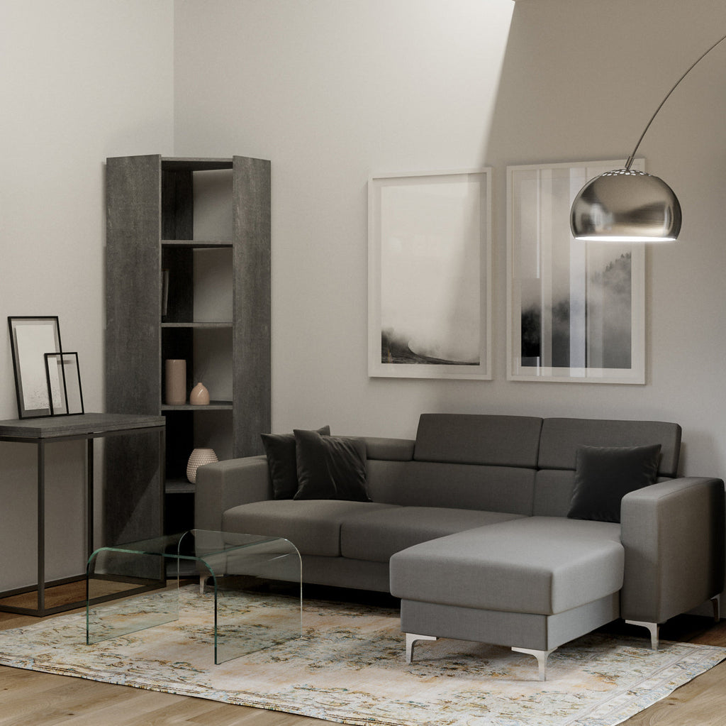 Librerie Angolari Kato A e B: Design Elegante e Funzionale 60.3x204x60.3 cm