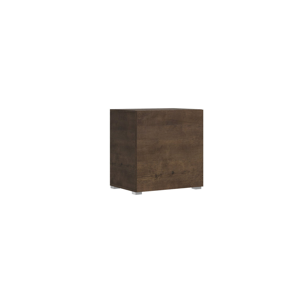 Base a terra L.60 H.60 P.39,2 con piedini sx-dx in legno