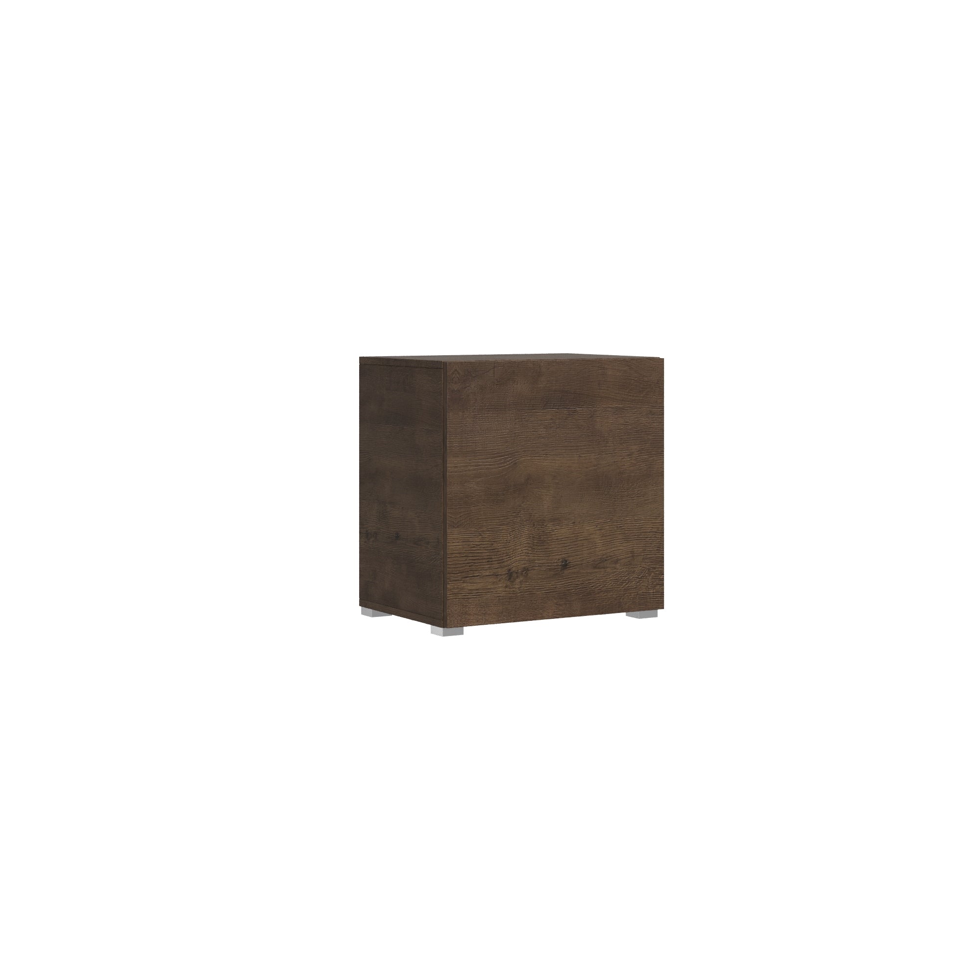 Base a terra L.60 H.60 P.39,2 con piedini sx-dx in legno