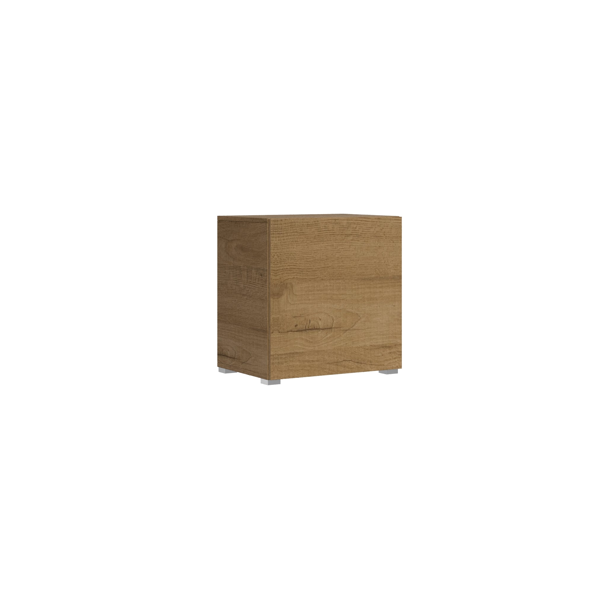 Base a terra L.60 H.60 P.39,2 con piedini sx-dx in legno