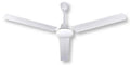 Ventilatore da Soffitto 3 Pale in Metallo – 70W Bianco con Comando da Parete