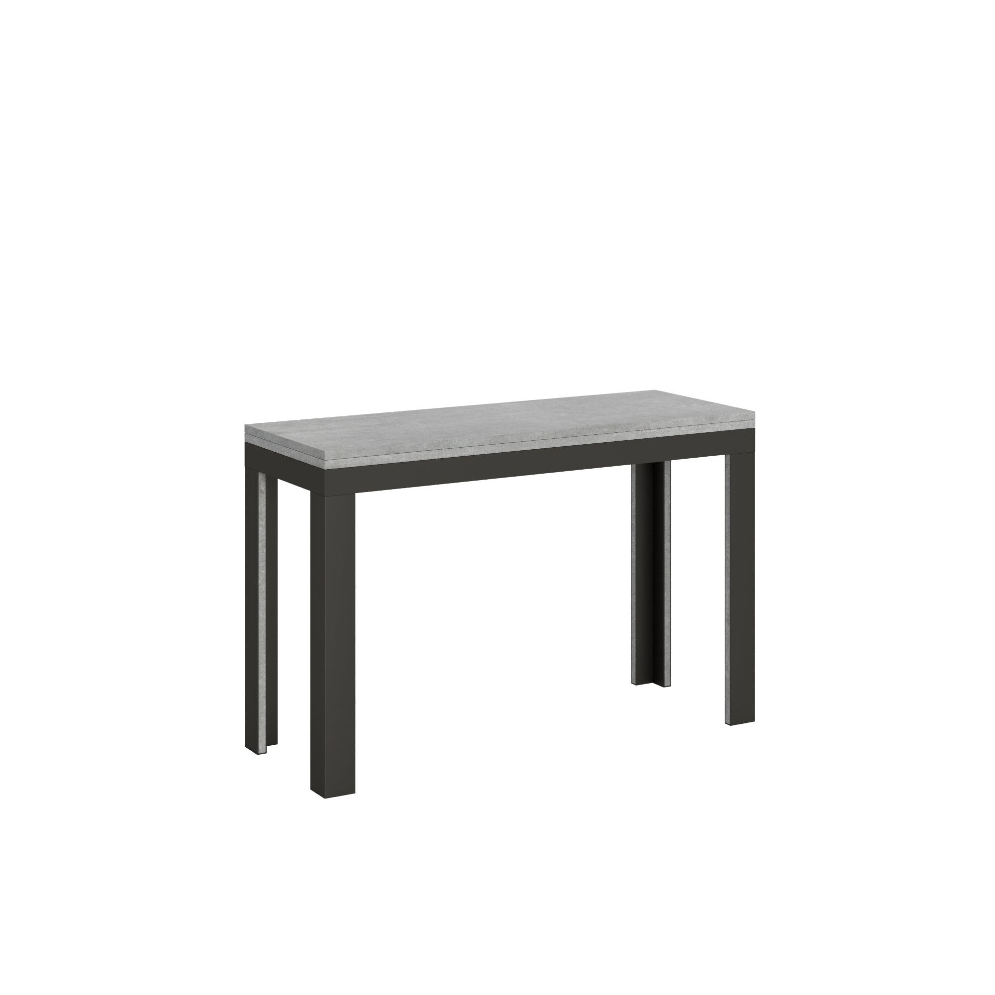 Tavolo apribile Linea Double con telaio Antracite