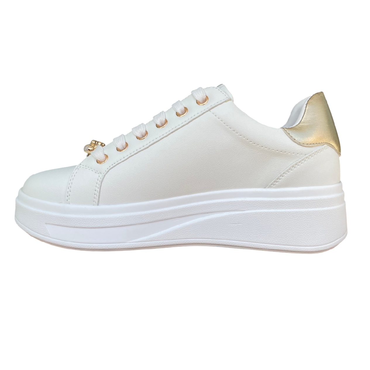 Valleverde 35103 Lifestyle Sneakers Donna Bianco Oro