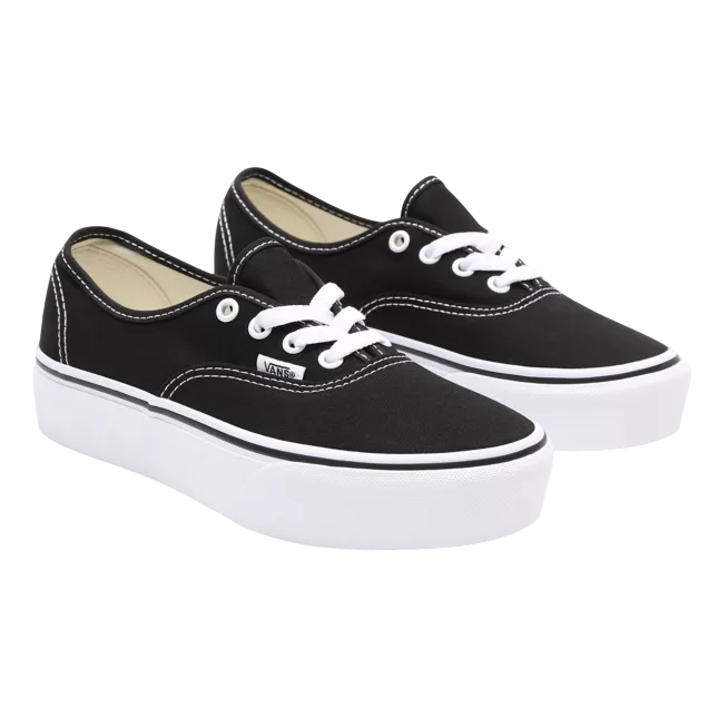 Vans Authentic Platform Donna Tela VN0A3AV8BLK | Sneakers nera