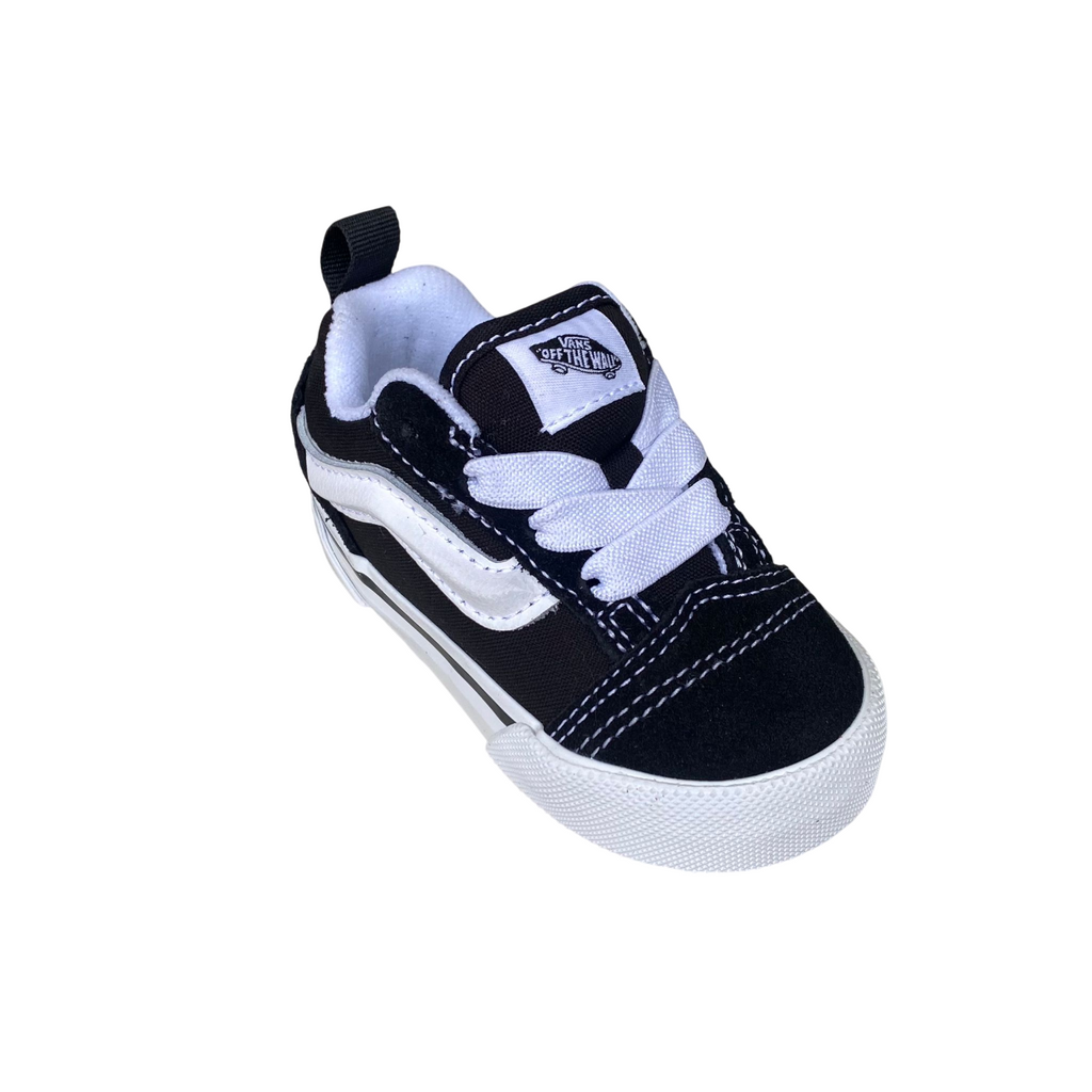 Vans Knu Skool VN000D0K6BT Nero Bianco Sneakers Infant Laccio Elastico