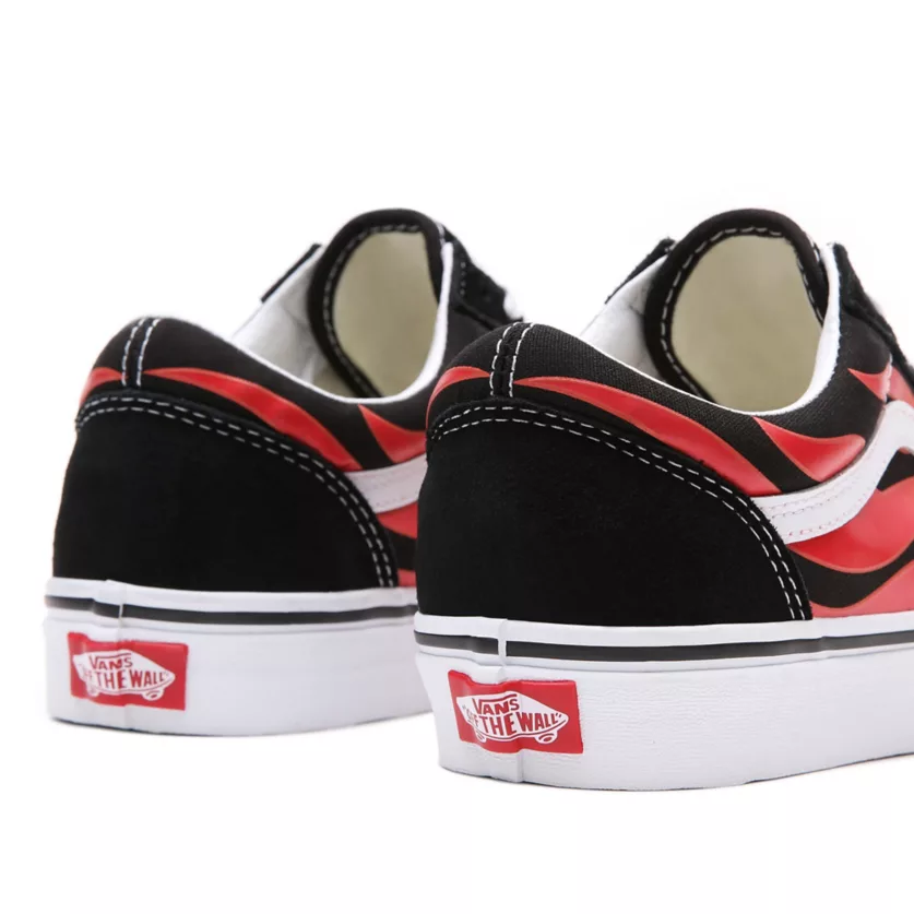 Vans Old Skool Flame VN0A38G1PHN1 Lifestyle Sneakers Uomo Nero Bianco