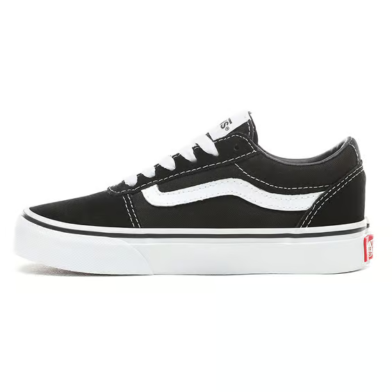 Vans Ward Sneakers Ragazzi VN0A38J9IJU1 Nero Bianco - Tela Camoscio