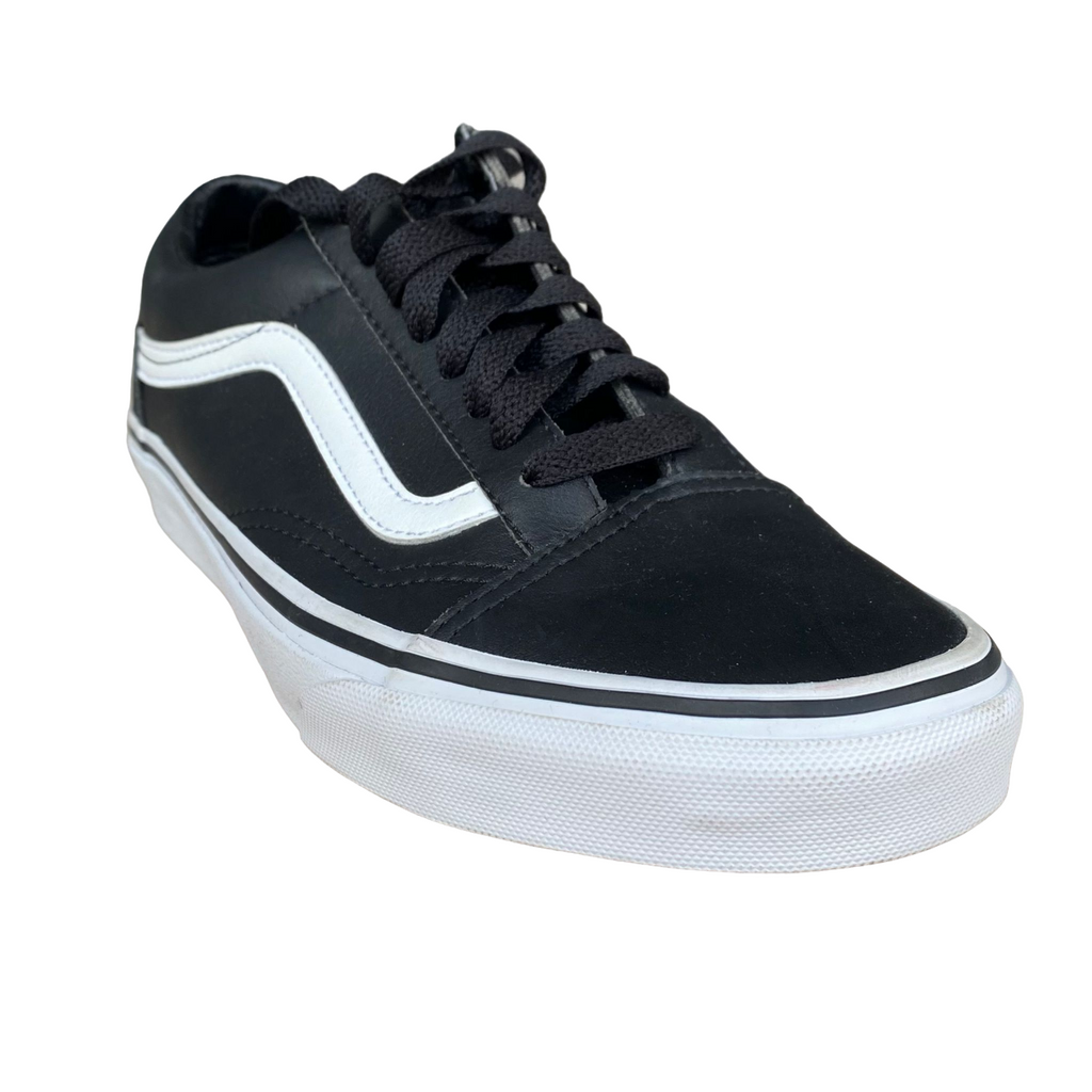 Vans scarpa sneakers da adulti Old Skool in pelle VN0A38G1NQR nero-bianco
