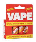 Vape attiramosche strisce non tossico naturale 4 pezzi