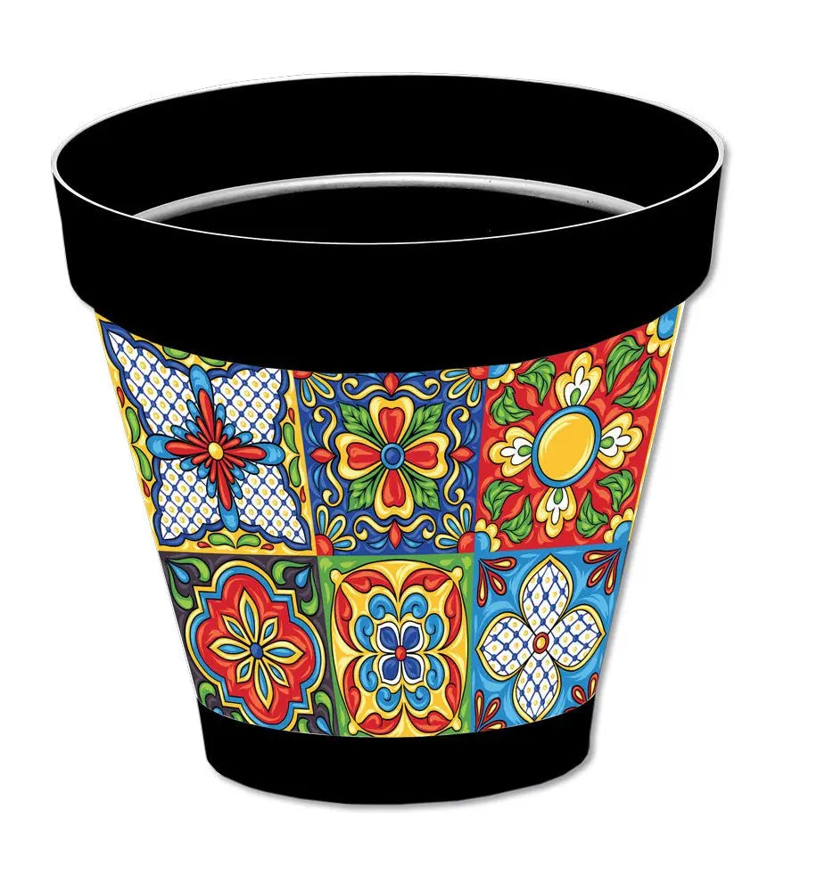 Vaso Sicilia antracite D.22 diversi decori