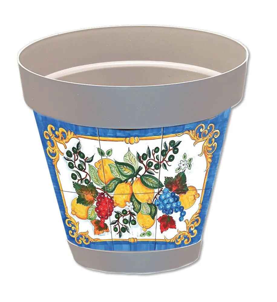 Vaso Sicilia grigio D.18 diversi decori