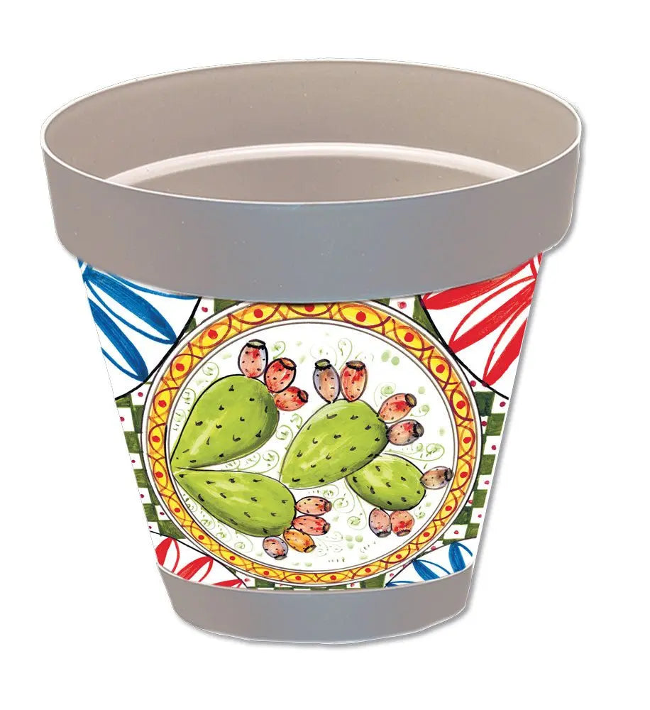Vaso Sicilia grigio D.26 diversi decori