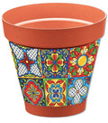 Vaso Sicilia terracotta D.18 diversi decori