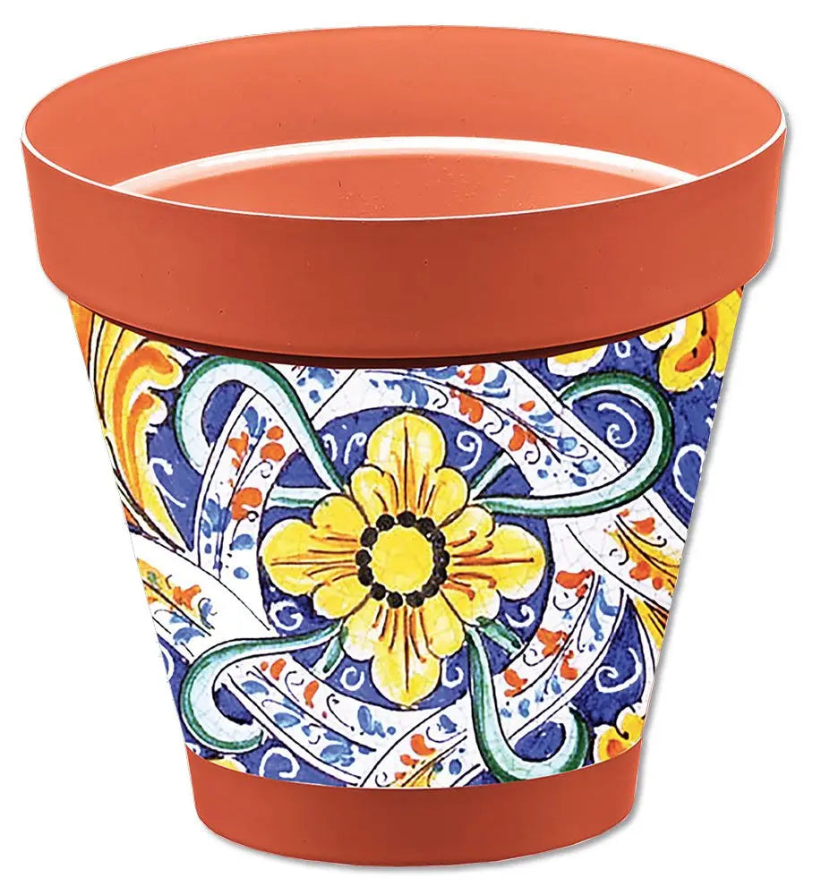 Vaso Sicilia terracotta D.22 diversi decori
