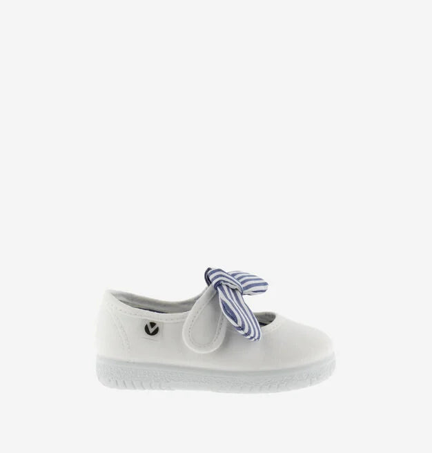 Victoria Ballerine Bambina Ojalá 105110 Bianco - Tela Cotone