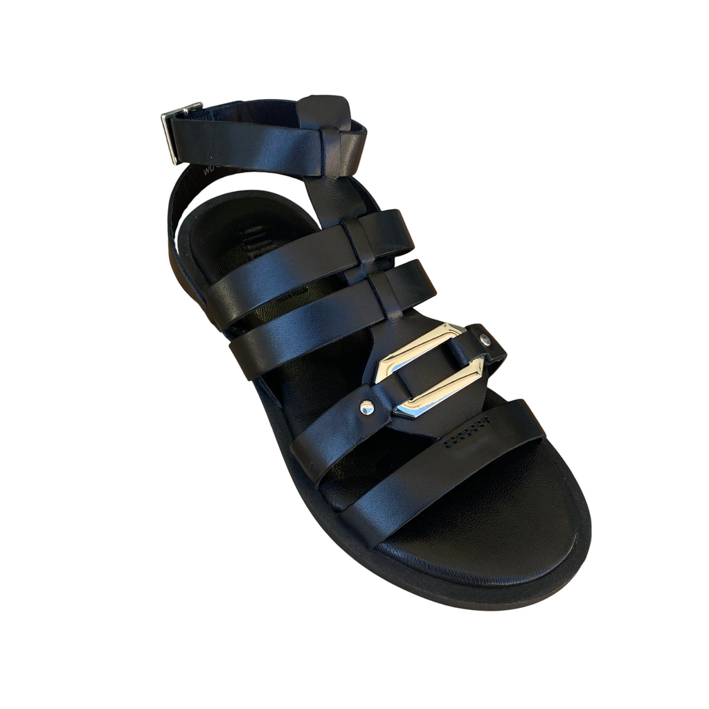 Vueva Sandalo Donna Tacco Basso WD-425R25 311 BLK Nero | Elegante